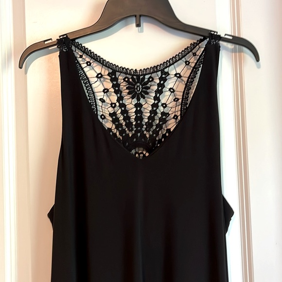 Lane Bryant Black Maxi Dress with Lace Back - Picture 2 of 9